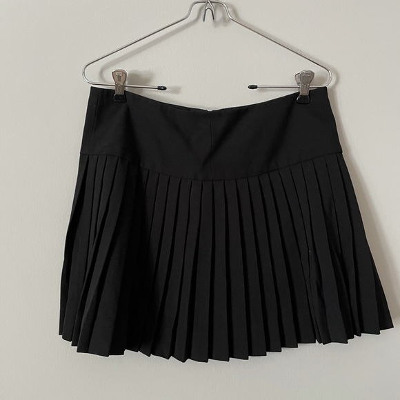 Aqua Black Pleated Mini Skirt - Picture 1 of 2